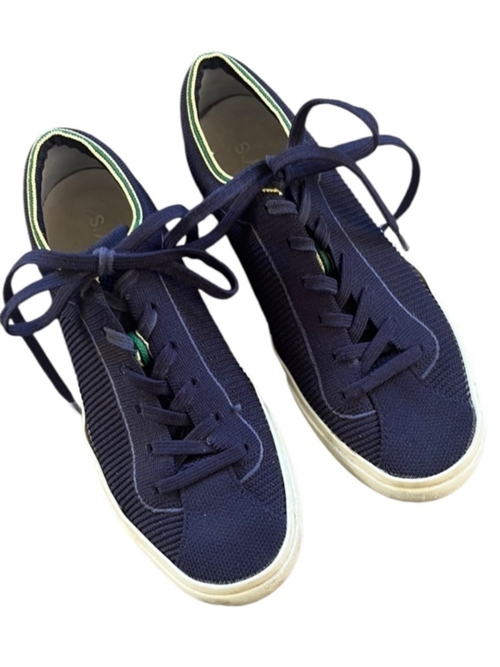 Rothy’s Lace Up Sneakers Blue Size 8